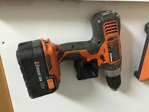 drill holder hand tools drills garage 3d print model - Mito3D