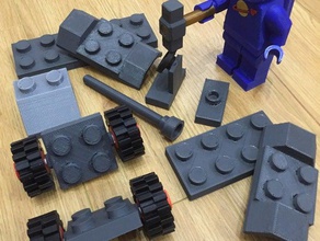 espacio de buggy la construcción juguetes 3d print model - Mito3D
