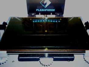 glassbed corner brackets flashforge dreamer 3mm plates flat 3d printer accessories 3d print model - Mito3D