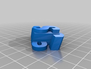 my customized iamburnystext name keyring keyfob organization 3d print model - Mito3D