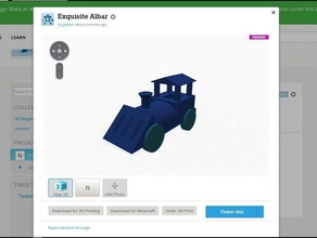 tren de juguete 3d la impresión juguetes 3d print model - Mito3D