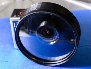 gopro 4 67mm lens adapter camera 3d print model - Mito3D