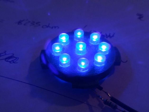 circular de luz led gadgets 3D print model - Mito3D