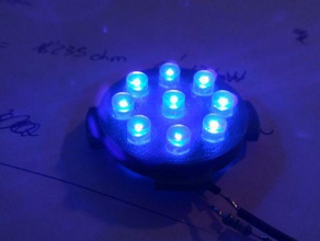 Runde led-Licht gadgets 3d print model - Mito3D