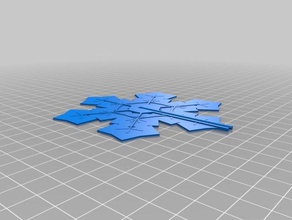 my snowflake otament 2 decor customized 3d print model - Mito3D
