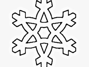 sownflake ornament n&deg2 2d art christmas tree snowflake 3d print model - Mito3D