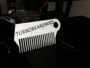 beard comb turbobeard9000 accessories 3d print model - Mito3D