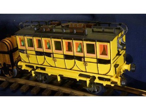 passenger coach locomotive rocket 132 construction toys openrailway 3d print model - Mito3D
