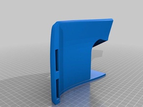 poste izquierdo de la mitad 3d impresión portería fútbol futbol futbolito 3d print model - Mito3D