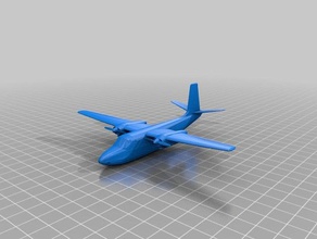 aero commander turbo-prop-Flugzeug Fahrzeuge Modell 3d print model - Mito3D