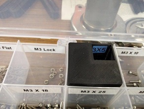2 pouces quad couvercle de la boîte les conteneurs 3d print model - Mito3D