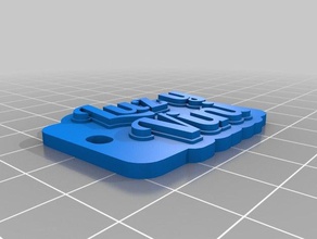 luz vini Anahtarlık özelleştirilmiş 3d print model - Mito3D