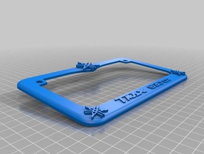 yamaha tmax 530 plate frame Teile license 3d print model - Mito3D