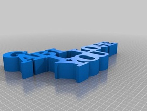 meine angepasste gabi Wort Skulptur Skulpturen 3d print model - Mito3D