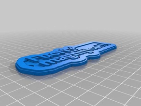 portachiavi fedez keychains customized 3d print model - Mito3D