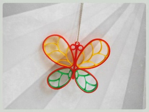 le papillon décor L'impression 3d paperolle tanyaakinora 3d print model - Mito3D