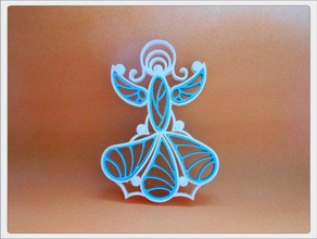 ange de noël décor la décoration paperolle tanyaakinora 3d print model - Mito3D
