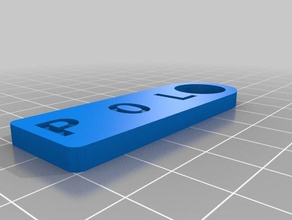 llavero pol organizzazione personalizzato 3d print model - Mito3D