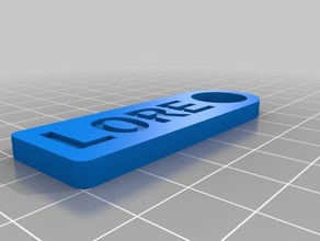 llavero lore organización personalizado 3d print model - Mito3D