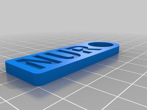llavero nur organização personalizado 3d print model - Mito3D