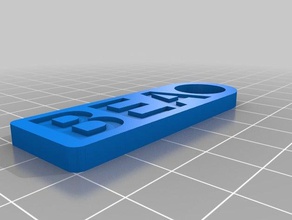 llavero bea organization customized 3d print model - Mito3D