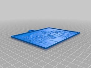 meu personalizados lithopane 2 d arte 3d print model - Mito3D