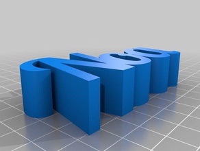 noa horizontal llaveros personalizado 3d print model - Mito3D