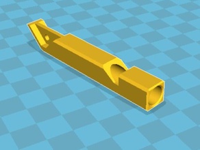 survival whistle hole keyring other makeitloud 3d print model - Mito3D