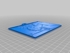 janine palme 2d Kunst angepasst 3d print model - Mito3D