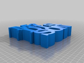 madison de la plaque signalétique sculptures personnalisé 3d print model - Mito3D