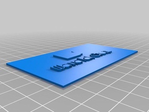 my customized business card office 3d print model - Mito3D