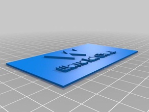 my customized business card office 3d print model - Mito3D