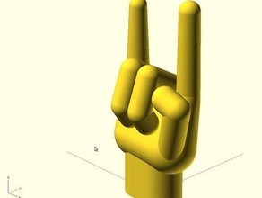 metal pesado a mão sinais logotipos 3d print model - Mito3D