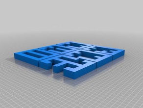 mi personalizados nudo gordiano de puzzle en 3d rompecabezas 3d print model - Mito3D