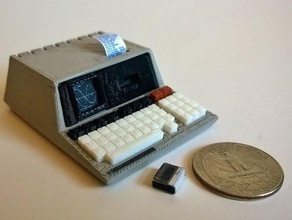 mini hewlett-packard hp85 los juguetes juegos 8-bit 8bit equipo lindo geek hewlett packard en miniatura modelo retro 3d print model - Mito3D
