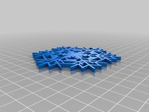 snowflake3 interactivo art personalizado 3d print model - Mito3D