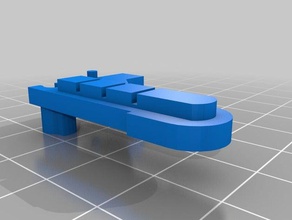rokenbok-arm-1 andere Gabelstapler Haken 3d print model - Mito3D