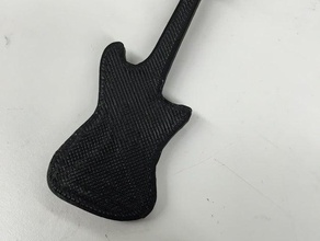 keychain guitar keychains key chain 3d print model - Mito3D