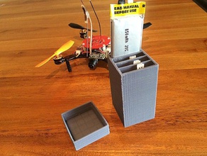 micro quad 1s lipos holder rc vehicles 3d print model - Mito3D