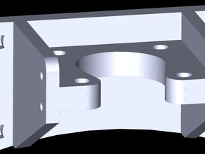 taz y-Achse angehoben Schrittmotor montieren 3d Drucker Teile lulzbot upgrade 3d print model - Mito3D