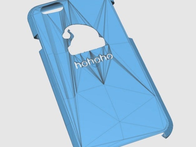iphone 6 Fall, santas Hut mobile Weihnachten hohoho 6s santa claus hat winter 3D print model - Mito3D