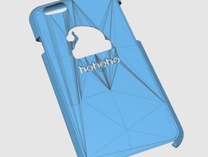 iphone 6 case santas hat mobile christmas hohoho 6s santa claus winter 3d print model - Mito3D