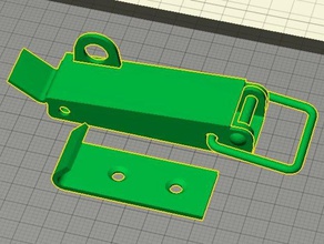 levier fermeture cadenassable bricolage 3d print model - Mito3D