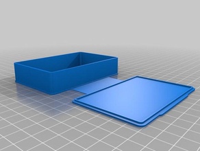 business card box containers holder customized 3d print model - Mito3D