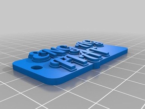eng keychains customized 3d print model - Mito3D
