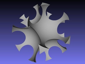 dodecahedral Sterne math Kunst Dodekaeder Mathe-Kunst 3d print model - Mito3D