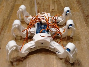 hexapod robótica makeredchallenge roboticsproject robotik 3d print model - Mito3D