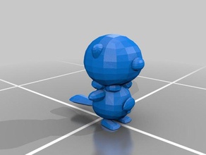 oshawott les créatures pokemon 3d print model - Mito3D