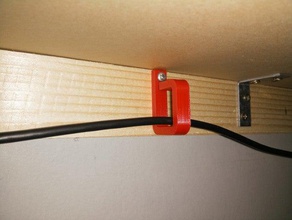 simple gancho de cable diy 3d print model - Mito3D