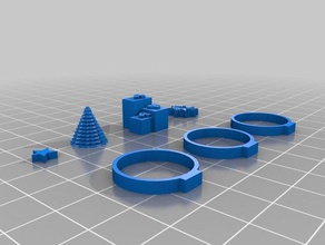 anillos de tema navidad 3d print model - Mito3D